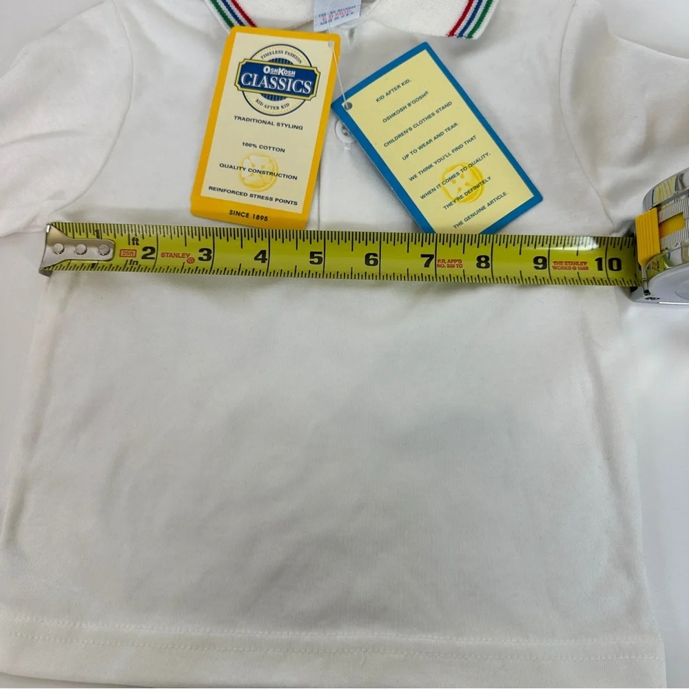 VTG Baby OshKosh B’Gosh Unisex 6-9 Months Long‎ Sleeve Collared Shirt NWT